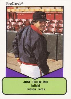 1990 ProCards AAA #202 Jose Tolentino Front
