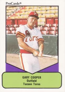 1990 ProCards AAA #203 Gary Cooper Front