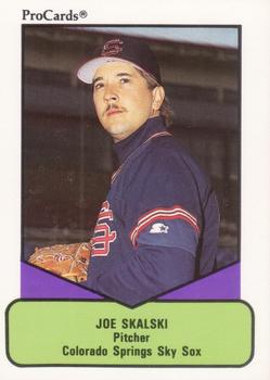 1990 ProCards AAA #215 Joe Skalski Front