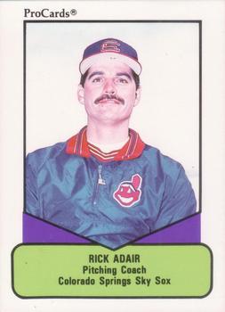 1990 ProCards AAA #237 Rick Adair Front