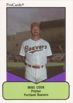 1990 ProCards AAA #241 Mike Cook Front