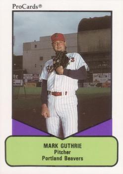 1990 ProCards AAA #244 Mark Guthrie Front