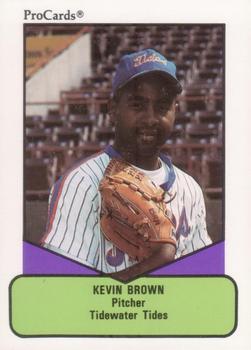 1990 ProCards AAA #266 Kevin Brown Front