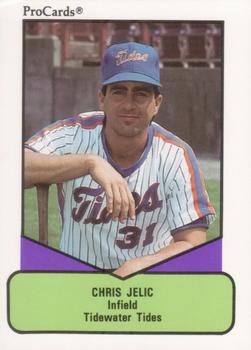 1990 ProCards AAA #284 Chris Jelic Front