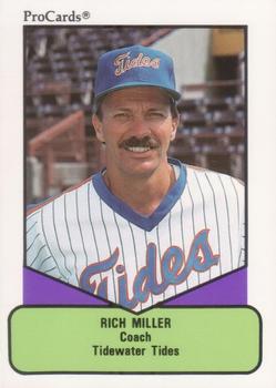 1990 ProCards AAA #293 Rich Miller Front