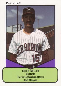 1990 ProCards AAA #314 Keith Miller Front