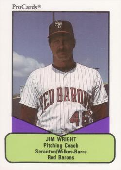 1990 ProCards AAA #316 Jim Wright Front