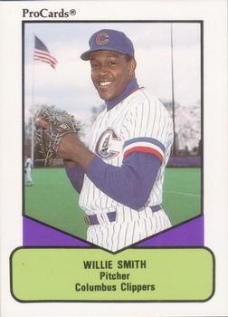 1990 ProCards AAA #326 Willie Smith Front