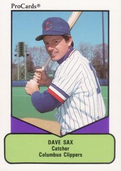 1990 ProCards AAA #330 Dave Sax Front