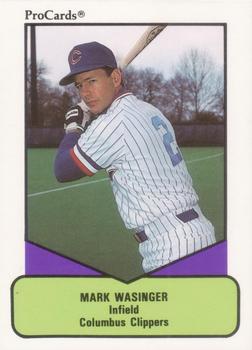 1990 ProCards AAA #337 Mark Wasinger Front