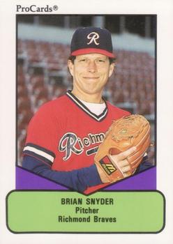 1990 ProCards AAA #405 Brian Snyder Front