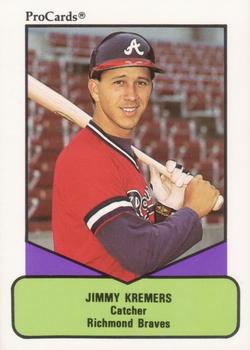 1990 ProCards AAA #406 Jimmy Kremers Front