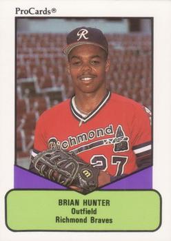 1990 ProCards AAA #416 Brian Hunter Front