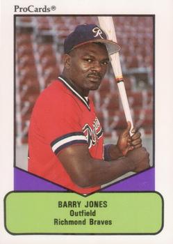 1990 ProCards AAA #417 Barry Jones Front