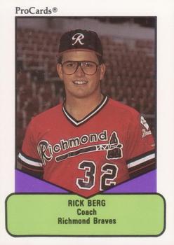 1990 ProCards AAA #423 Rick Berg Front