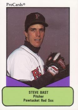 1990 ProCards AAA #424 Steve Bast Front