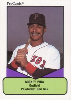1990 ProCards AAA #445 Mickey Pina Front
