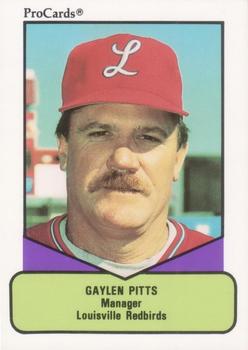 1990 ProCards AAA #533 Gaylen Pitts Front