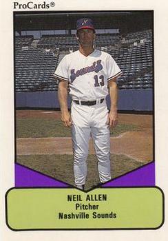 1990 ProCards AAA #535 Neil Allen Front