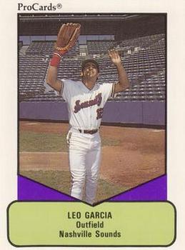 1990 ProCards AAA #557 Leo Garcia Front