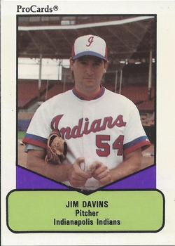 1990 ProCards AAA #569 Jim Davins Front