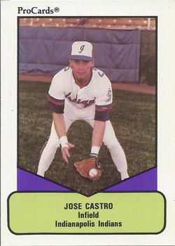 1990 ProCards AAA #570 Jose Castro Front