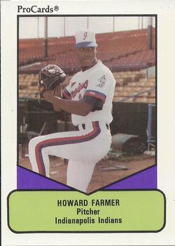 1990 ProCards AAA #573 Howard Farmer Front