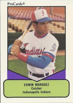 1990 ProCards AAA #584 Edwin Marquez Front