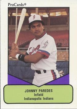 1990 ProCards AAA #586 Johnny Paredes Front