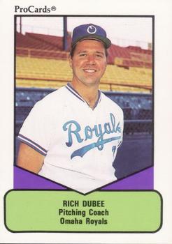 1990 ProCards AAA #617 Rich Dubee Front