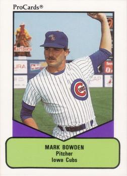 1990 ProCards AAA #620 Mark Bowden Front