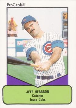 1990 ProCards AAA #627 Jeff Hearron Front
