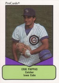 1990 ProCards AAA #628 Erik Pappas Front