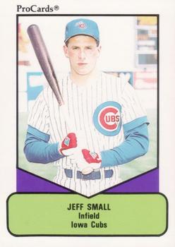 1990 ProCards AAA #632 Jeff Small Front