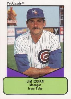 1990 ProCards AAA #640 Jim Essian Front