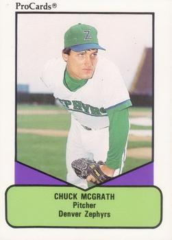 1990 ProCards AAA #647 Chuck McGrath Front