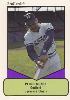1990 ProCards AAA #365 Pedro Munoz Front