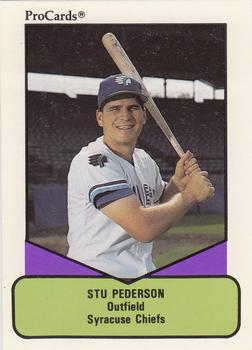 1990 ProCards AAA #366 Stu Pederson Front