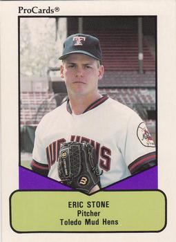 1990 ProCards AAA #380 Eric Stone Front