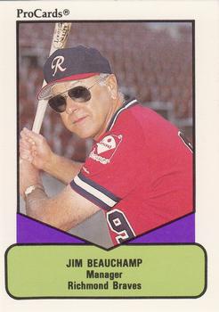 1990 ProCards AAA #419 Jim Beauchamp Front