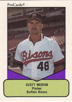 1990 ProCards AAA #484 Scott Medvin Front