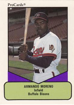 1990 ProCards AAA #496 Armando Moreno Front