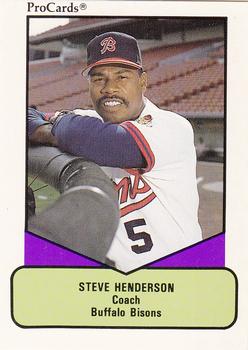 1990 ProCards AAA #506 Steve Henderson Front