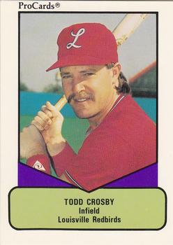 1990 ProCards AAA #522 Todd Crosby Front