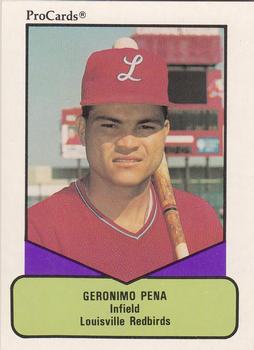 1990 ProCards AAA #526 Geronimo Pena Front