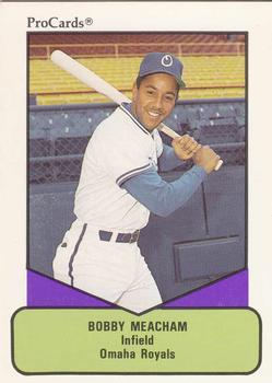 1990 ProCards AAA #607 Bobby Meacham Front