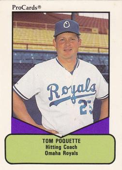 1990 ProCards AAA #616 Tom Poquette Front