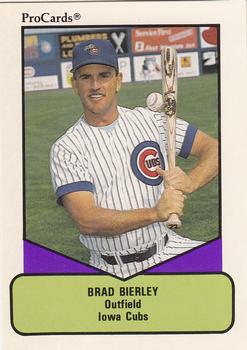 1990 ProCards AAA #636 Brad Bierley Front