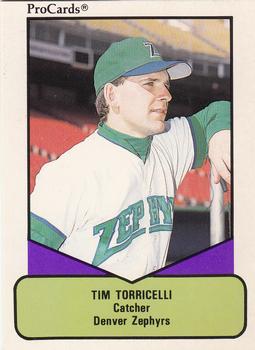 1990 ProCards AAA #654 Tim Torricelli Front
