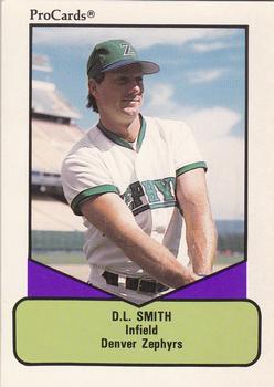 1990 ProCards AAA #660 D.L. Smith Front